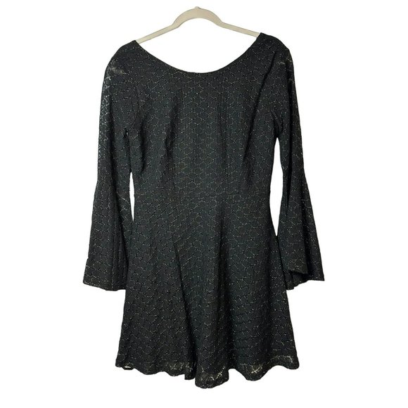 Altered State Ladies Flowy Sleeve Black Cotton, Nylon Sleek Dress Size Medium - Picture 2 of 8